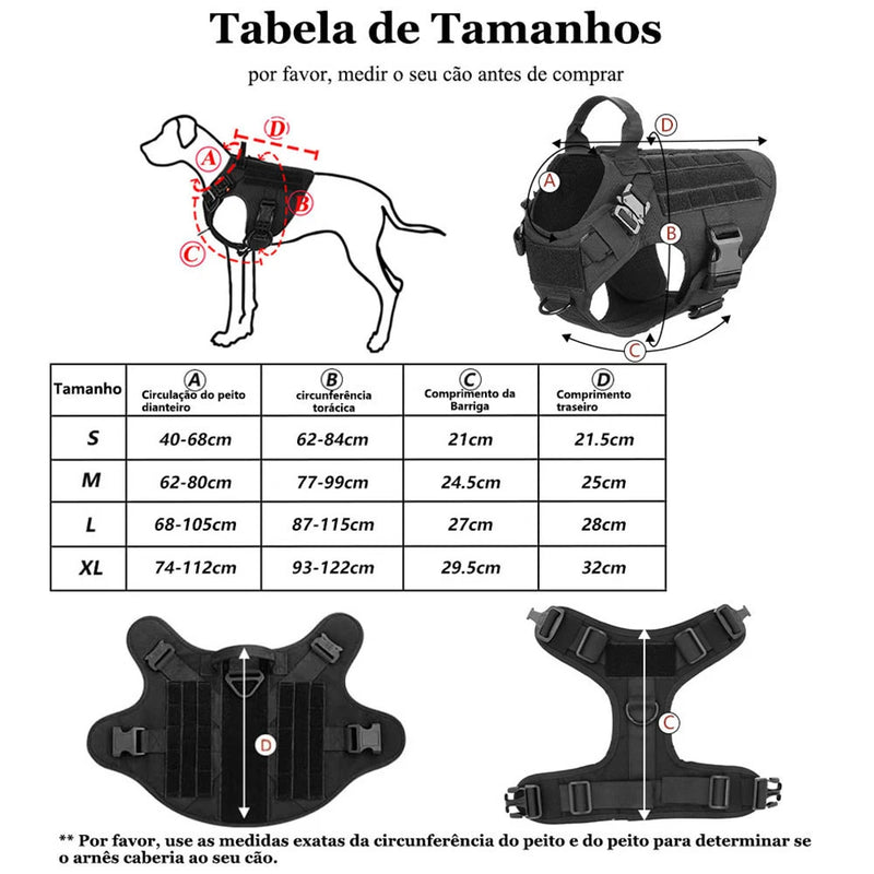 Peitoral e Guia para Cães Grandes  - Leve Para Casa